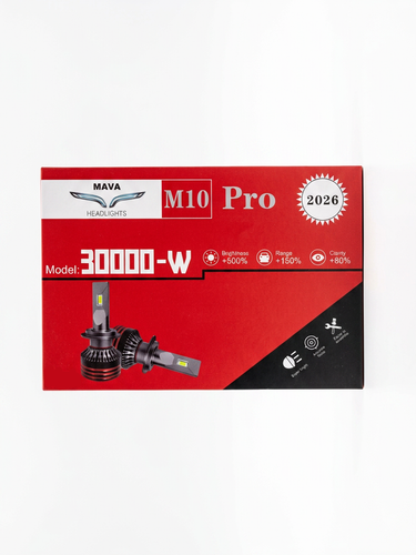 هدلایت M10 PRO یخی پایه H1 ماوا اقساطی به همراه یه جفت لامپ SMD ژله ای رایگان