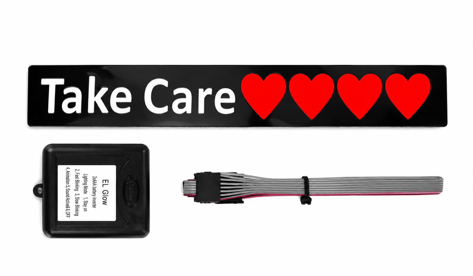 استیکر برقی خودرو طرح (Take Care Love) اقساطی
