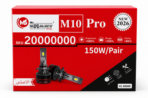 هدلایت M10 Pro Mr Smart پایه H1 رنگ یخی به همراه یک جفت لامپ SMD اقساطی