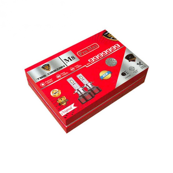 هدلایت M8 Promax Tbs پایه H1 رنگ‌ یخی ۶۰۰۰K به همراه یه جفت لامپ SMD اقساطی